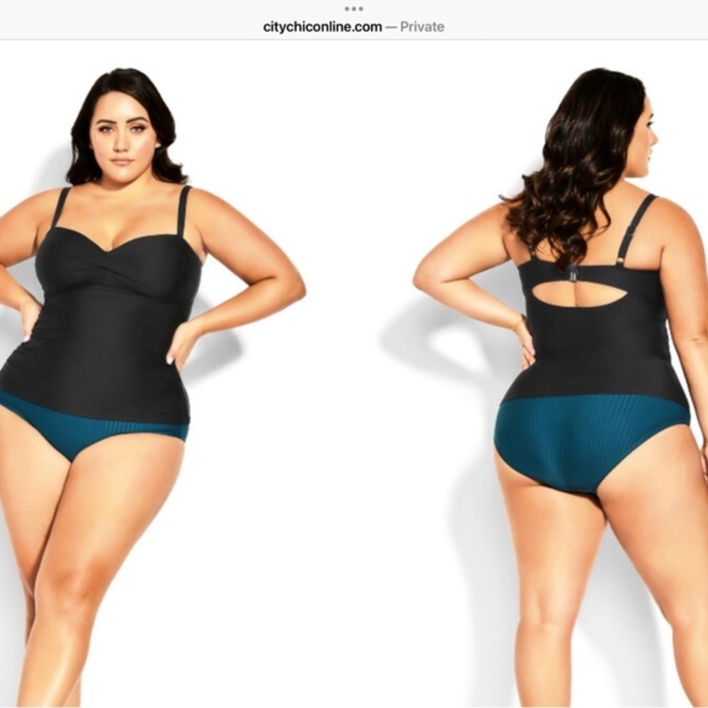 NEWT City Chic Black TANKINI Swimwear